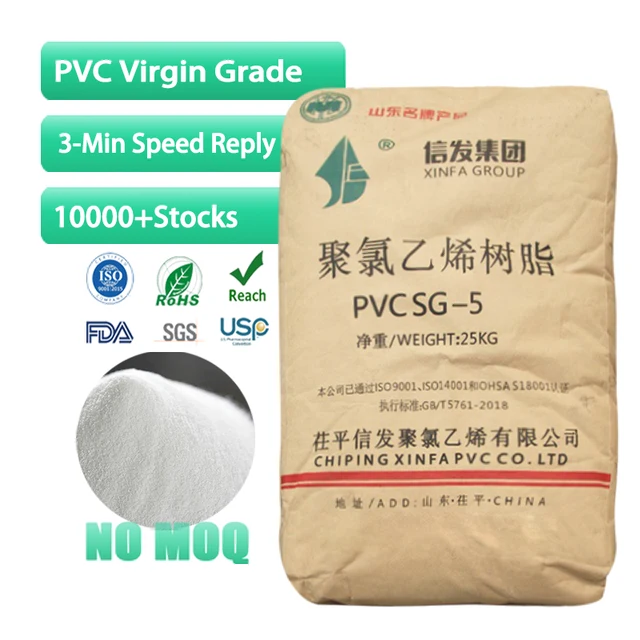 Xinfa SG-5 Resin Plastic Raw Material Pvc Powder Price for panels