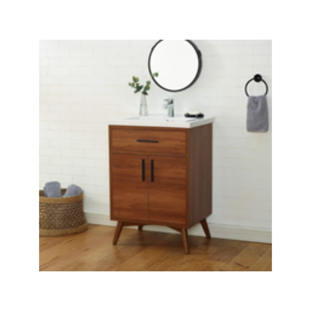 Hot Trend 2022 Modern Bathroom Vanity Double Doors 1 Drawer With Sink