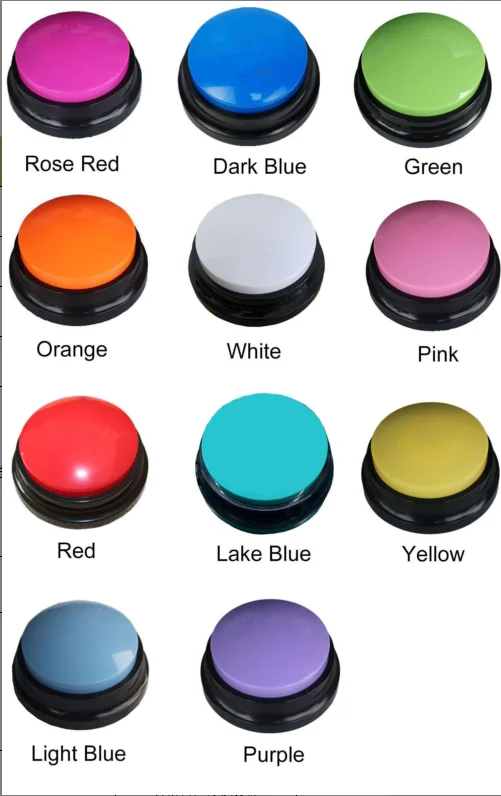 Customized Stickers And Mats Dog Talking Buttons Set Recordable Dog