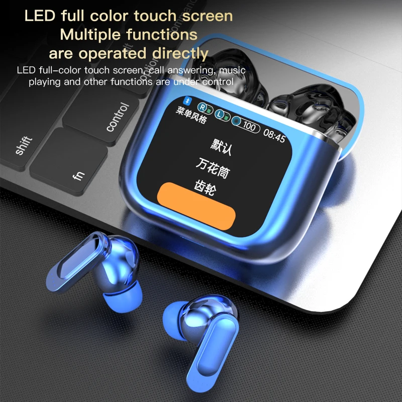 ANC ENC Touch Screen TWS Earbuds Low Latency Gaming Headphones with HiFi Sound Quality Great Mics In-Ear Mivi Earbuds JL Chipset