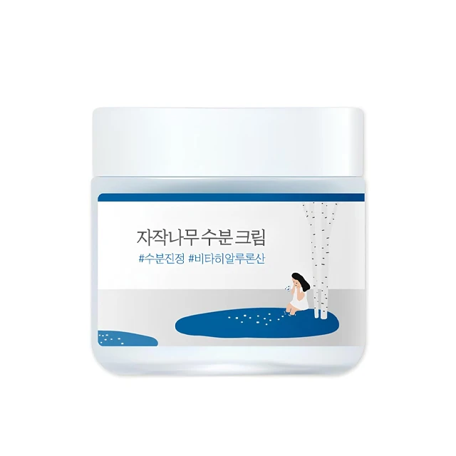 ROUND LAB Birch Juice Moisturizing Cream 80ml Korean Skin Care Moisturizer Private Label Deep Hydrating Face Moisturizer
