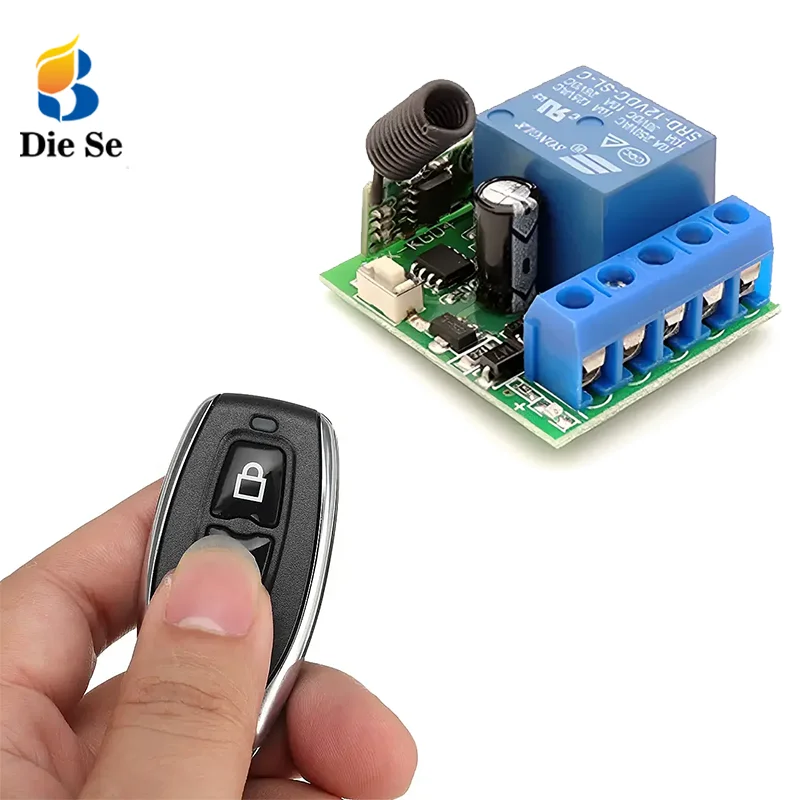 DC 12V Single Channel Relay Module - DIY RF Wireless Switch