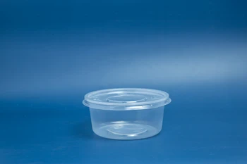 Buy Clear Round Take Away Box Microwave Safe Disposable Plastic