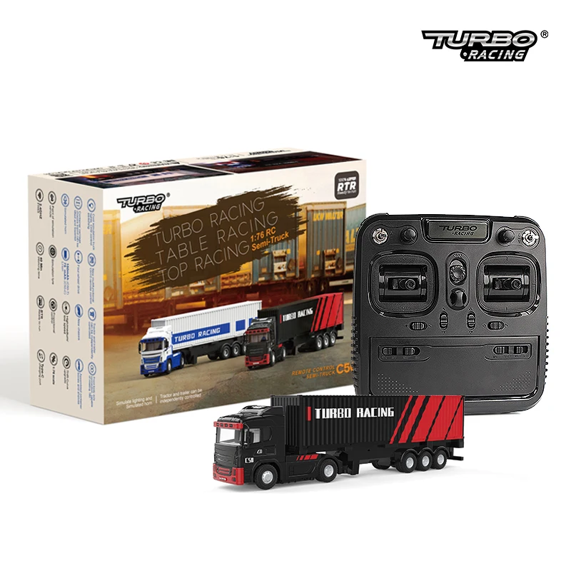 Turbo Racing C50 1/76 Scale RC Semi Truck - Proportional Steering