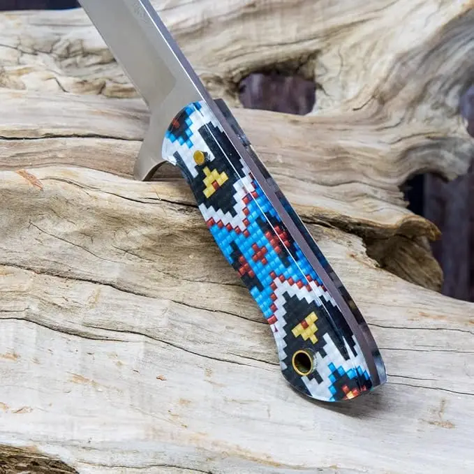 High Quality Industrial Grade Handmade Stainless Steel Hunting Knife OEM Customizable Size Plastic Handle Multiple Colors 6