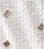Bear embroidery Ivory