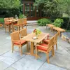 Natural Grain Teak Chair with Cushion- Smooth Sanding