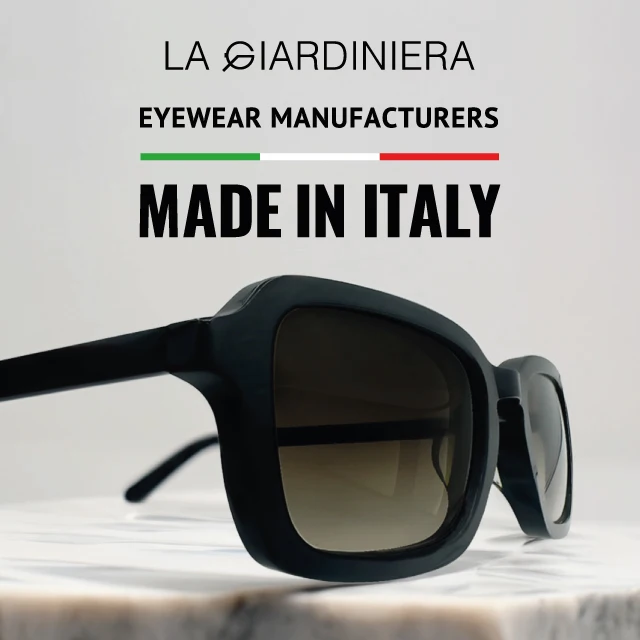 High Quality Made in Italy Cellulose Acetate Frame Luxury Sunglasses Squared for Men and Women