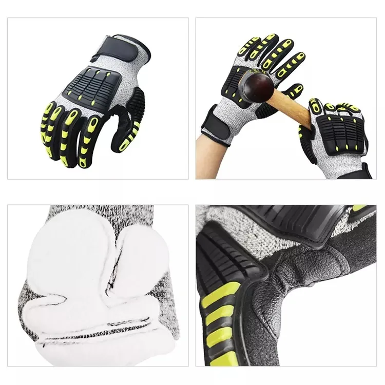 Oem Oilfield High Anti Impact Resistant Safety Working Glove With Tpr