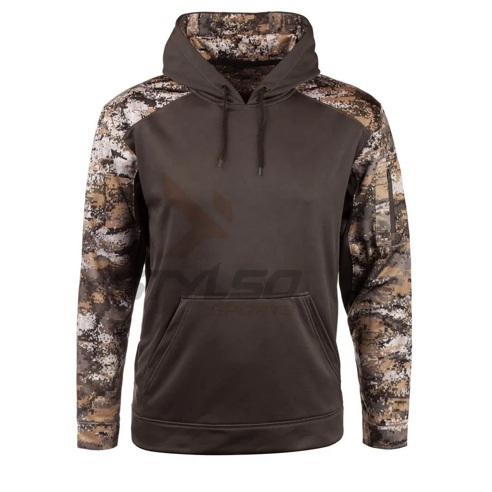 Men Hunting Hoodie Durable Long Sleeve Hunting Hoodie Camouflage Hiking