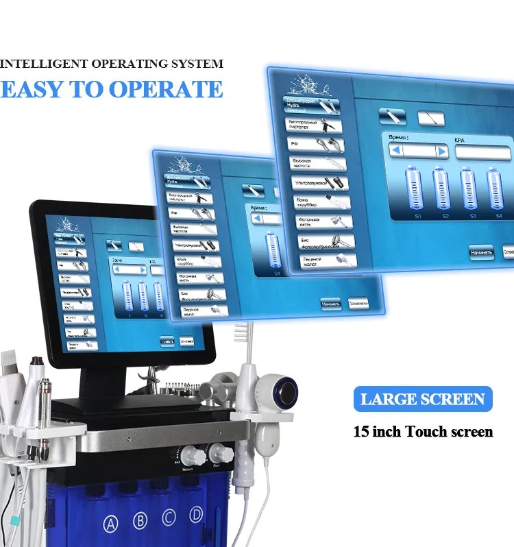 Newangie Trending Machine 14 in 1 Hydra Dermabrasion Skin Aqua Face Peeling Diamond Microdermabrasion Facial Machine