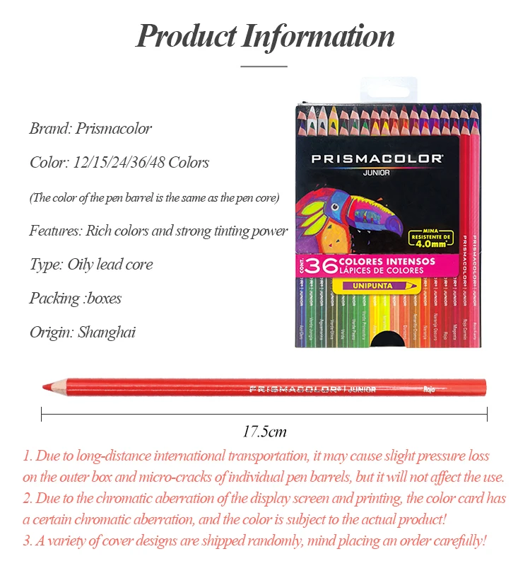 Prismacolor Junior Oil Based Colored Pencils Professional Set_voghion.com