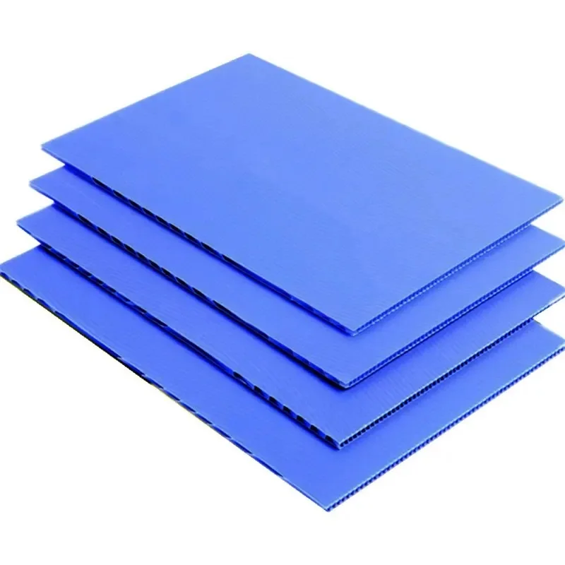 High Quality 3mm corrugated Design Poly carbonate Hollow Sheet Low Price Color Plastic Sheet for wall and floor protection