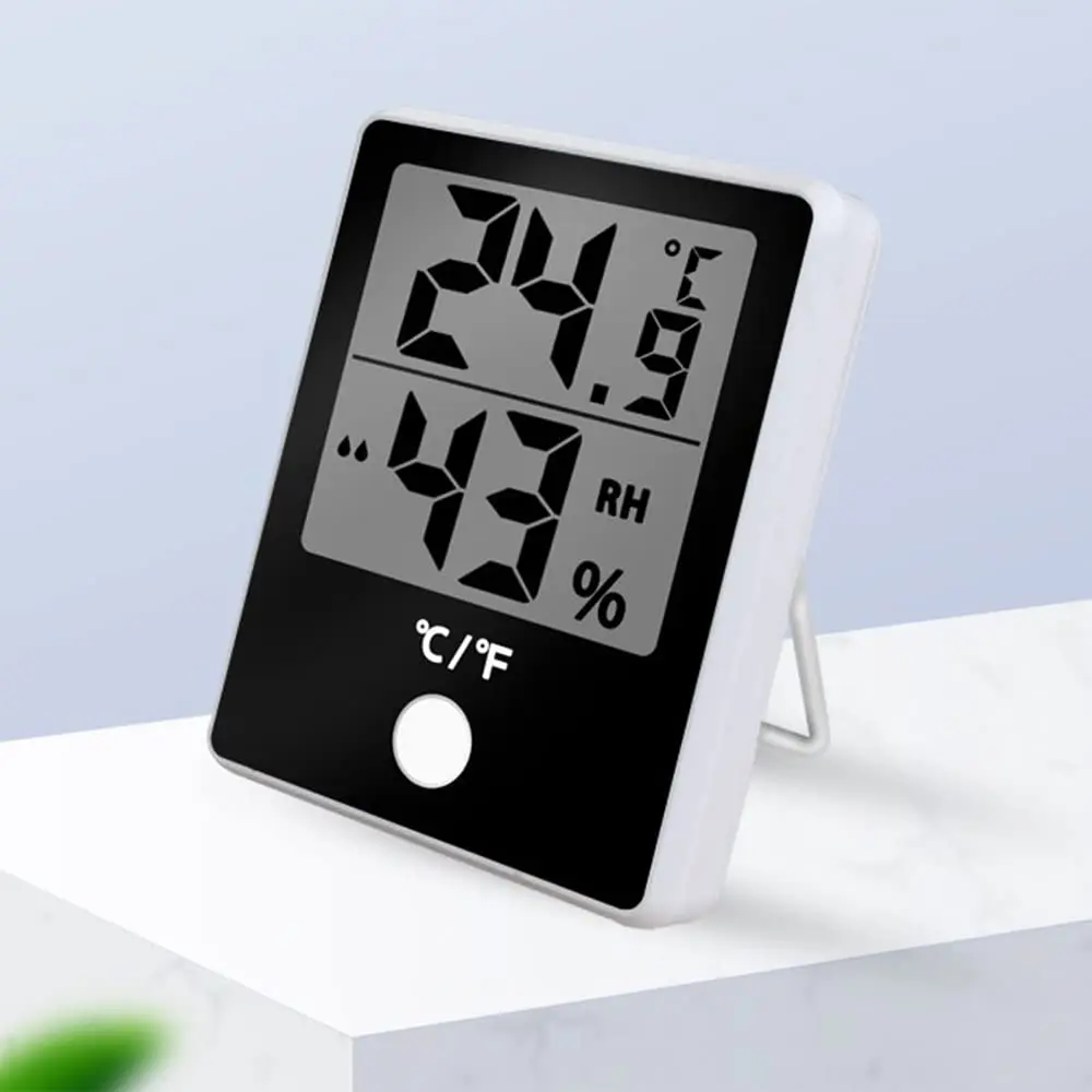 Indoor Hygrometer Thermometer LCD Digital Thermohygrometer Temperature & Humidity Gauge Monitor Hygrothermograph