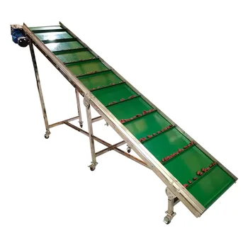 Industrial Customize Mobile Food Incline Conveyor Stainless Steel Wire ...