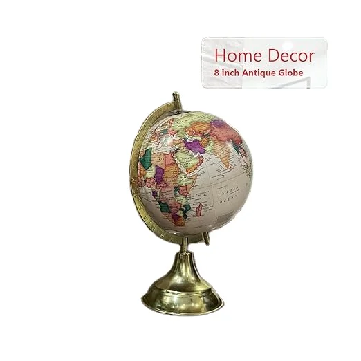 CALVIN handicrafts 'развивающий/Античный глобус с латунной старинной дугой и деревянной основой/Глобус мира/домашний декор/офисный Декор/подарок I