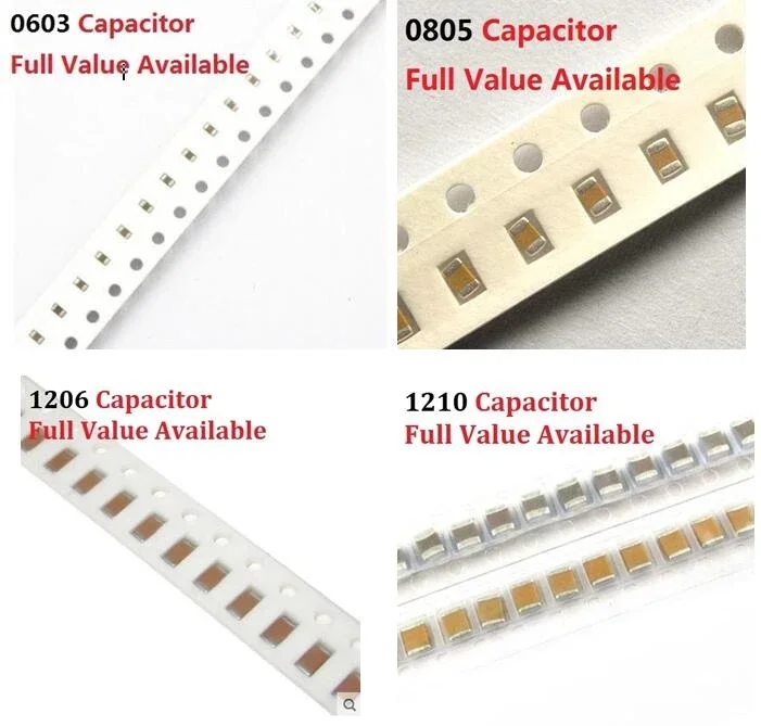 All Series Chip Capacitor Smd Smt High Voltage 0805 1206 2512 16v 1kv