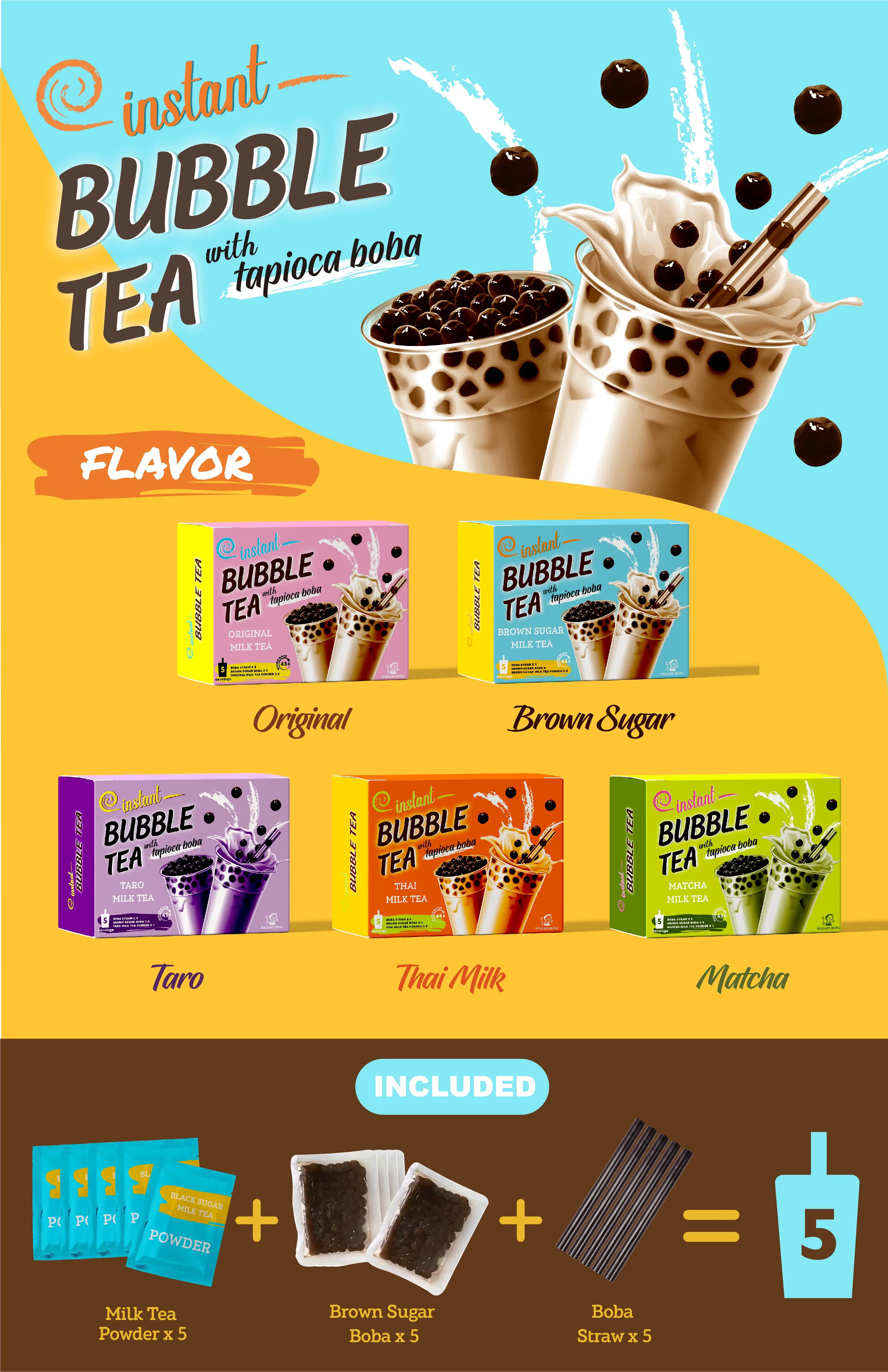 Thai Milk Taiwan Boba Tea Kit Buy Boba,Milk Tea Powder,Kung Fu Tea Product on