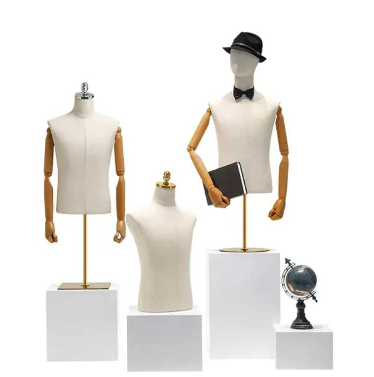 2023 Matte Black Chrome Mannequins Garment Shop Man Display Model