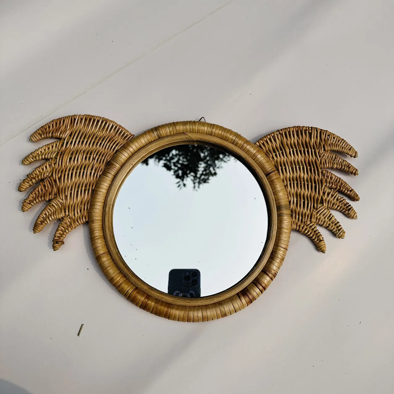 Hot Trend 2023 - Handmade Rattan Koala Mirror In Wall Decoration Home ...