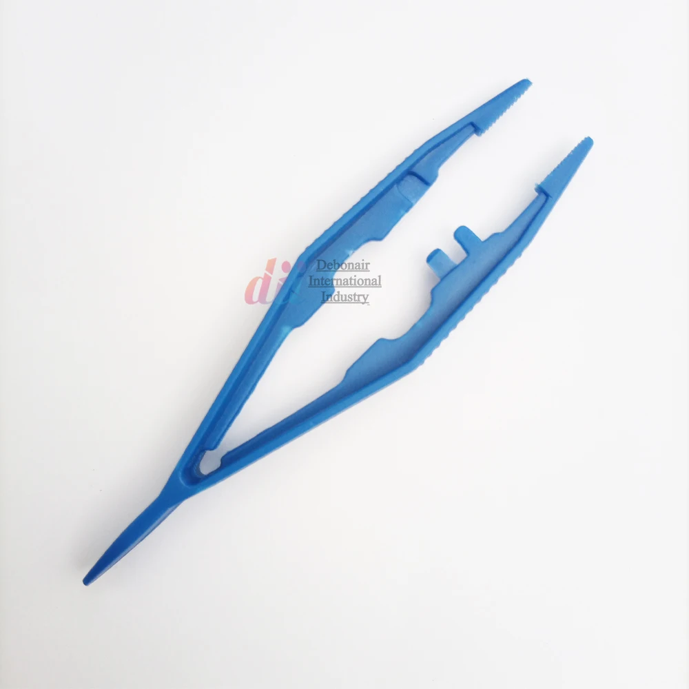 Sterile Disposable Hospital Medical Tweezers Forceps 10cm Single Use