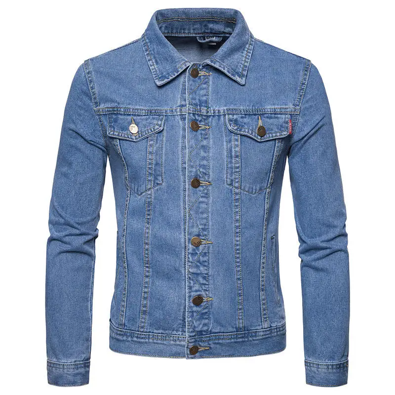 New Men Denim Jeans Jacket Slim Regular Fit OEM Support Jacket Turn ...