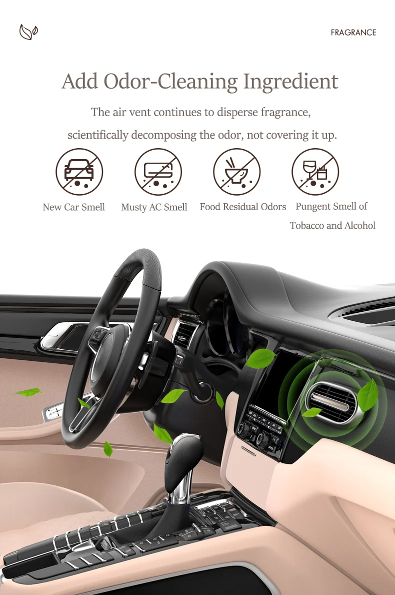 Longlasting Fragrance Natural Smell Car Air Vent Clip Freshener