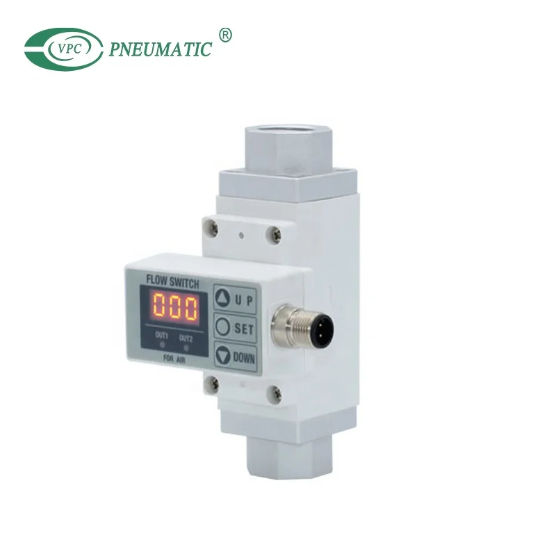 Pf2a Digital Air Flow Meter Smc Type 2color Display Integrated Digital