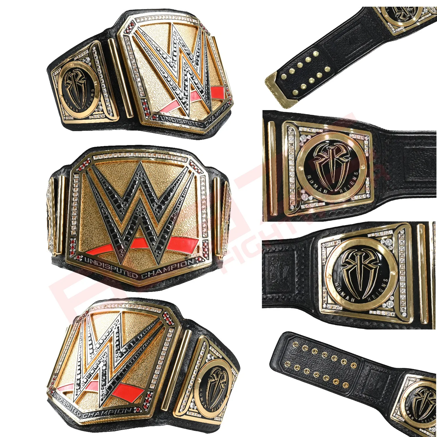 Wwe Roman Reigns Undisputed Belt Title Duplicate Belt Genuine Leather ...