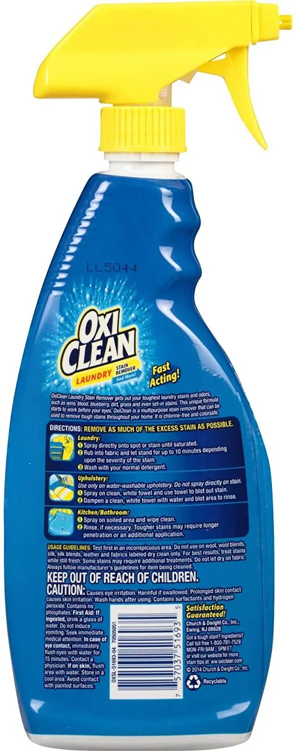 4 Oxiclean Laundry Oxi Clean Stain Remover Spray Refill 56 Oz Lot ...