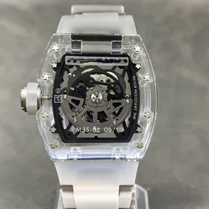 New High-quality Transparent Skeletonized Stylish Sports Men's Mechanical Watch Classic Unique Business Casual Automatic Watches