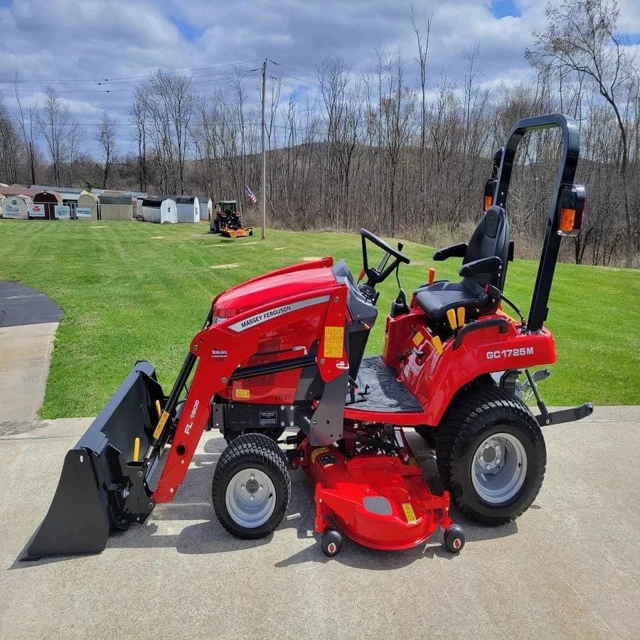 BEST SELLING Massey Ferguson GC1725M 25HP 4WD Tractor with 49 Loader Bucket and 60 Mower Deck