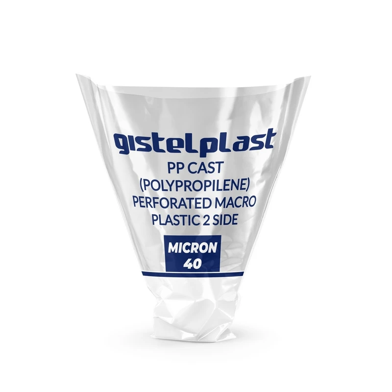 Customizable Macro Cast PP 40 Micron Perforated 2-Sided Plastic Bags Moisture Proof Packaging for Plants and Flowers Available