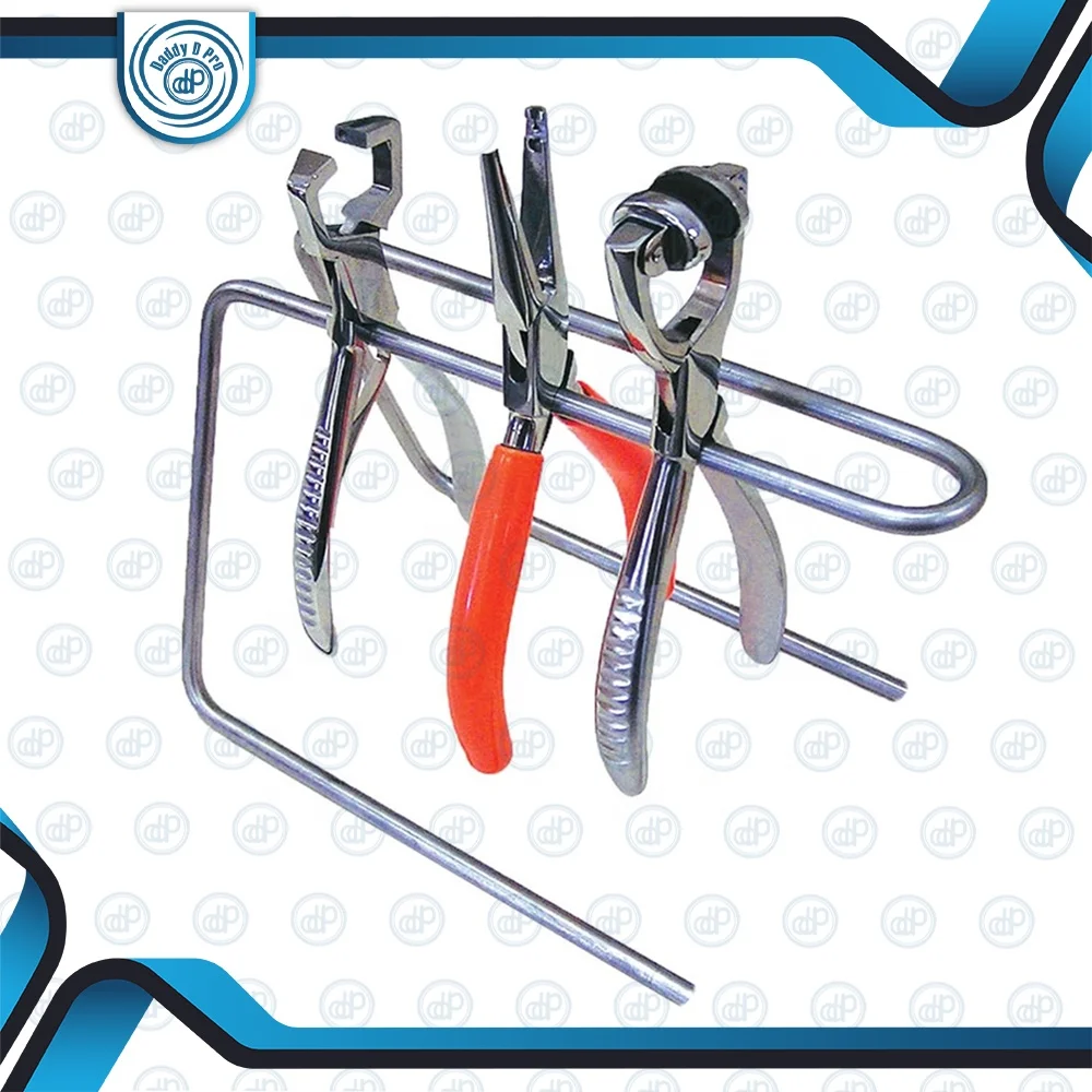 Stainless Steel Orthodontic Instrument Holder Shelf Rack Dental Instrument Organizer Tray Autoclavable OEM Manufacturer