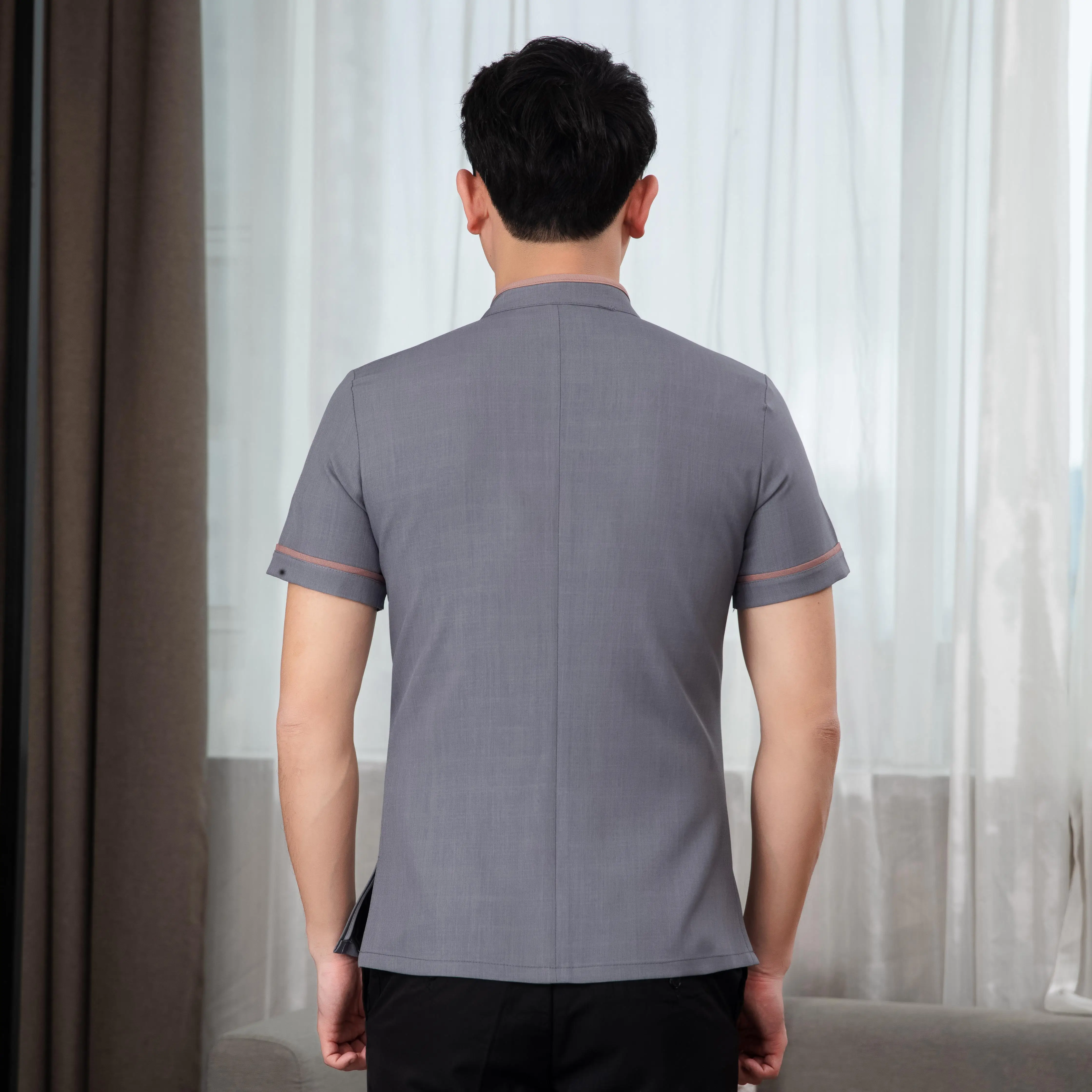 Custom logo Unisex Housekeeping Hotel House Maid Best Cleaning Maid Uniforms Cleaning Near Me