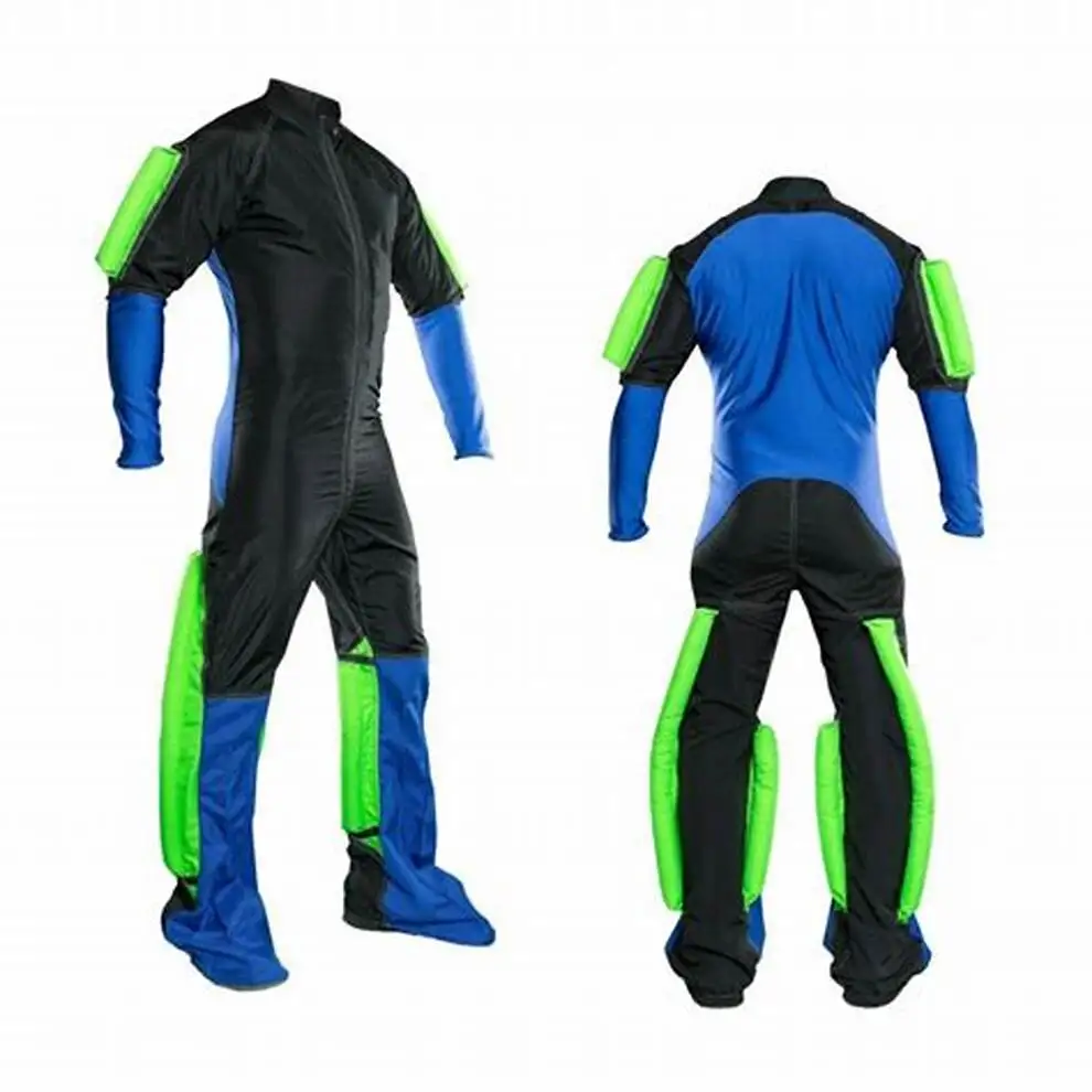 Colorful Skydiving Parachute Jumpsuit Custom Made Sport Free Fly Suits