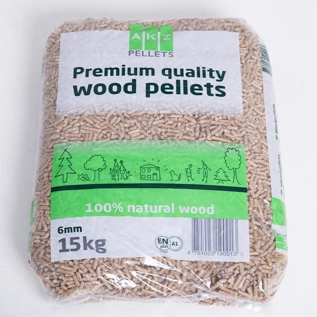 Long Lasting Burning Wood Pellets Din Plus / Enplus-a1 Wood Pellets With