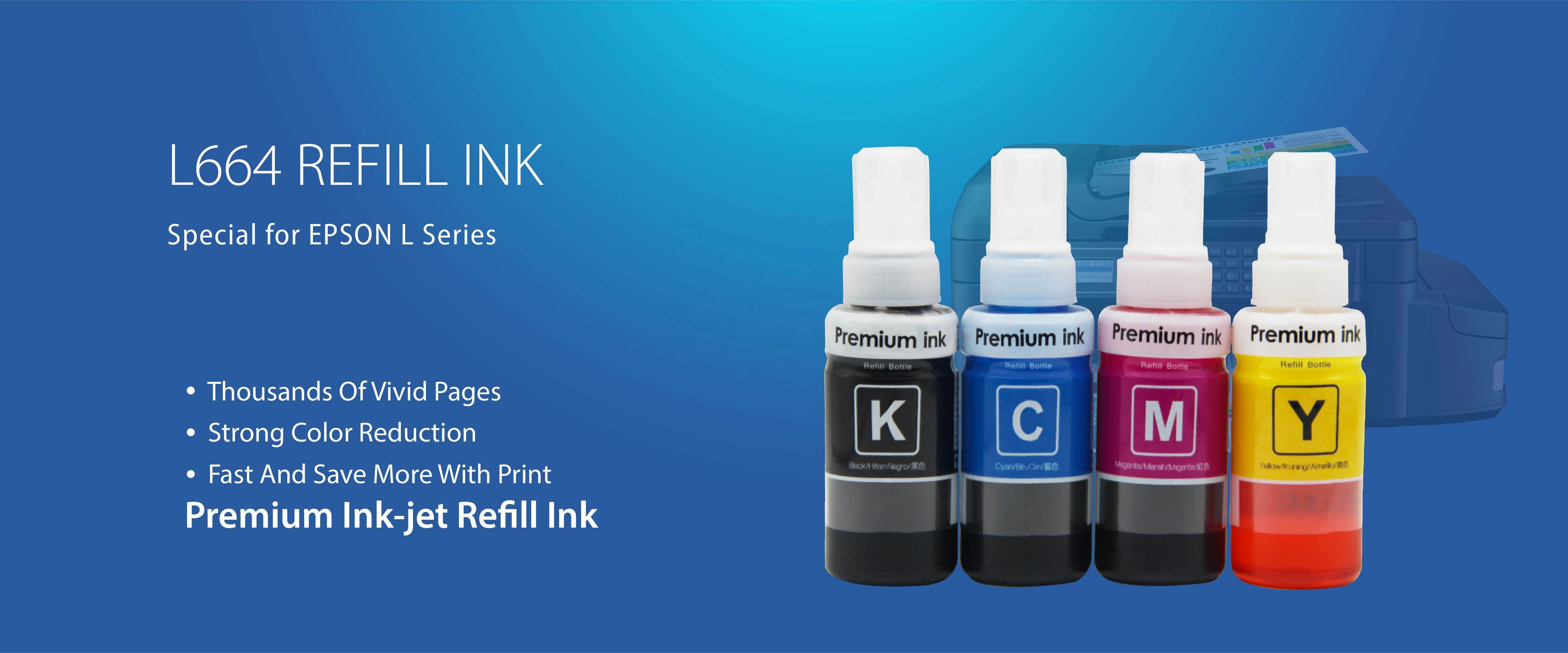 Hot Sale 70ml Bottle Refill Dye Inkjet For Epson Ink T673 673 L1800 L850 L805 L800 Printer Ink