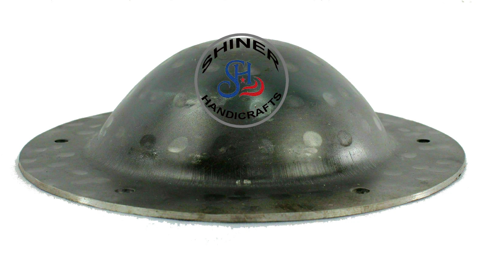 Medieval Shield Boss Small for Viking Buckler Shields 14 Gauge Steel Black Polished Round Wooden Shield Boss