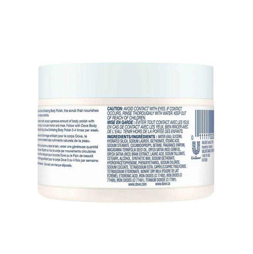 Dove Body Wash And Body Polish,Exfoliate And Deep Moisture Body Wash With Bonus Pouf 3 Piece Set