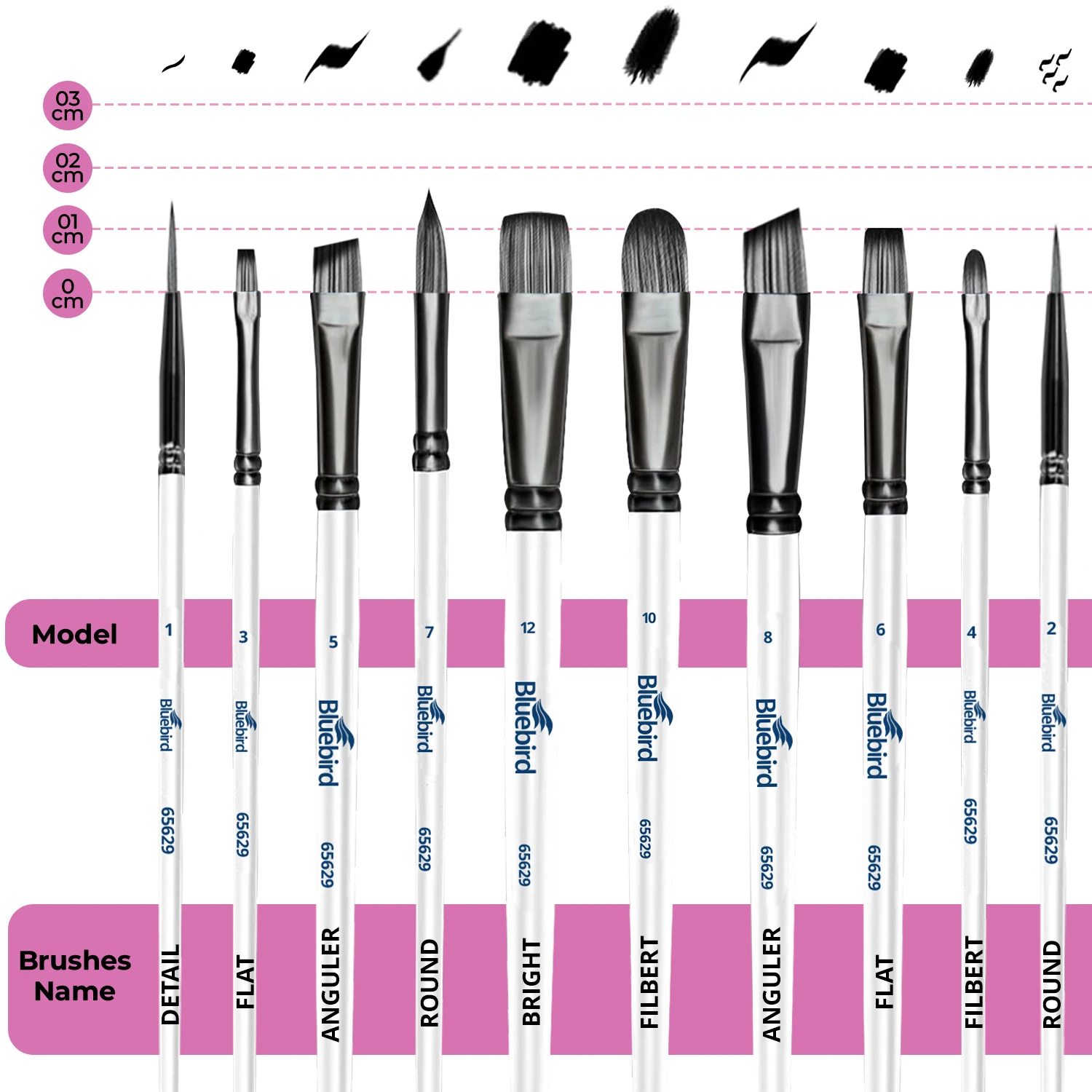 10 шт. набор кистей для рисования