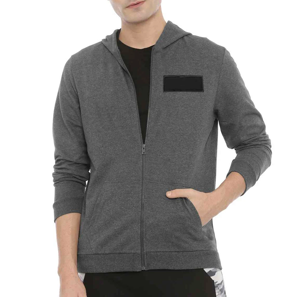 Reasonable Price Zipper Custom Logo Cotton Polyester Hoodies Essential