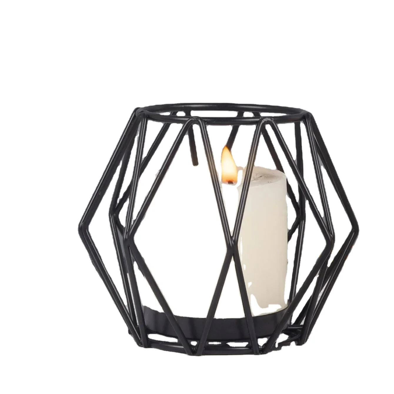 Geometric Iron Candlestick Wall Candle Holder Candle Holders Ornaments