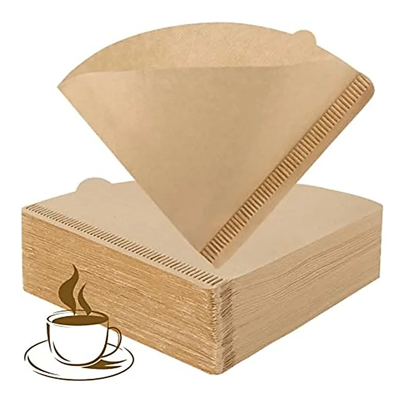 Disposable Food Grade Portable V Shaped V01 V02 Brown White Drip Coffee