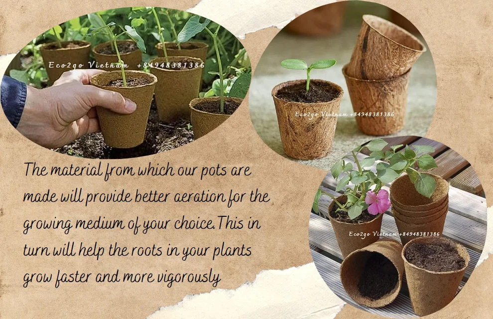 Coco Peat Pellets/Coconut Fiber Pot/Coco Fiber Pot Coconut Plant Pot ...