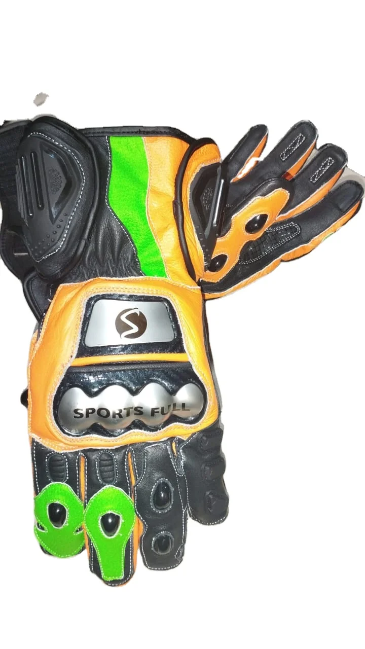 Best Selling Men Leather Motorbike Gloves Plam Kangaroo Leather