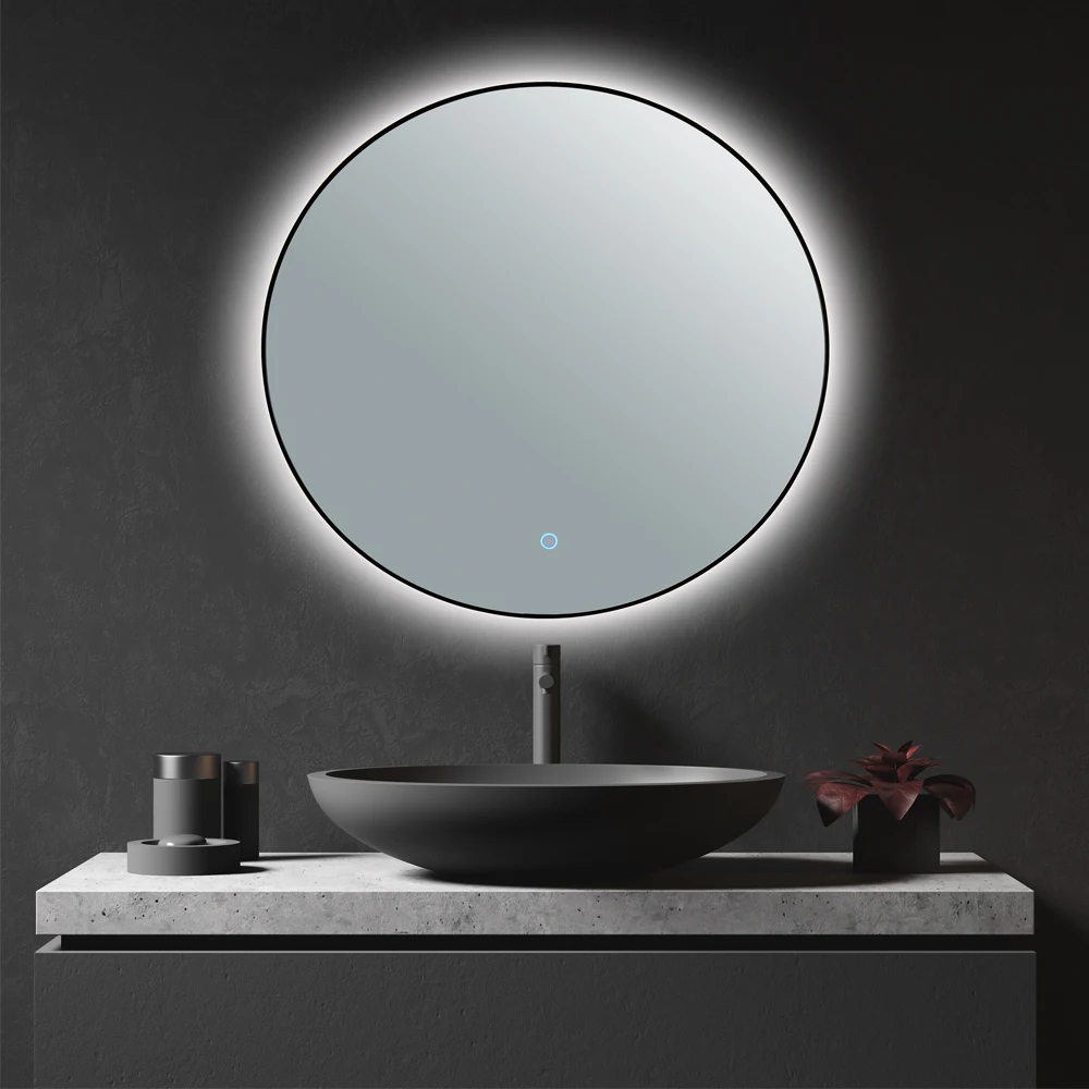 Intelligent Led Wall Vanity Mirror  Bathroom Big Mirror Multi-function Anti -Fog Bath Beauty Mirror With Led Lights