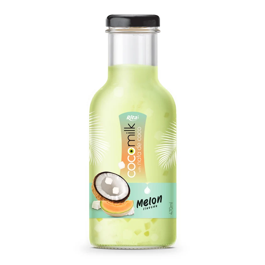 Кокосовое молоко собственной торговой марки со вкусом дуриана Nata De Coco 470 мл стеклянная бутылка пюре вьетнамского происхождения вкусный сок с бесплатным образцом