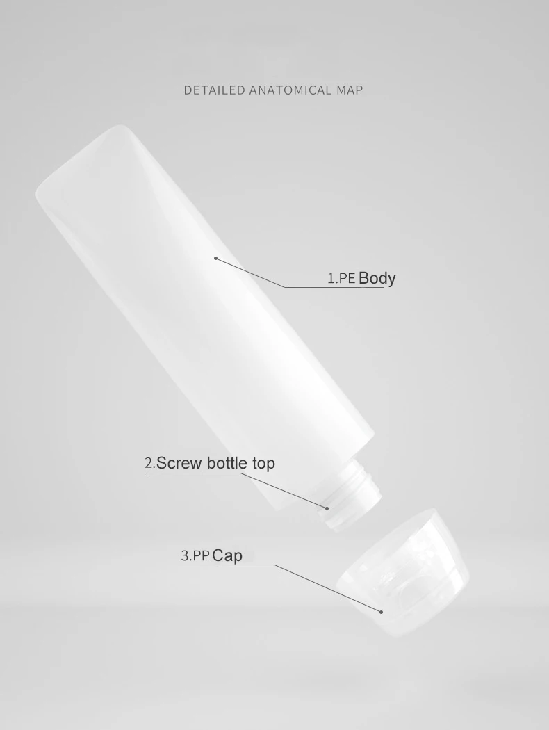 Hand Cream Body Lotion Soft Cosmetic Packaging Travel Container Squeeze