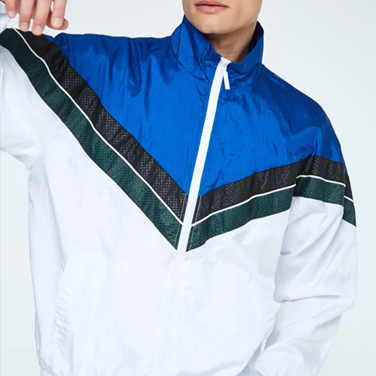 Wholesale Training Jogging Wear Nylon Tracksuits For Men Custom Logo Zipper Jogger Suits Set 2